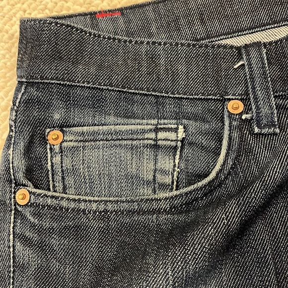 7 for all mankind BOOTCUT dark denim jeans 38/35 - Picture 7 of 12
